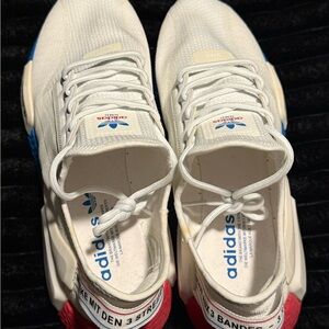 Adidas White and Red Sneakers